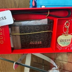 Guess Brown wallet with key chain